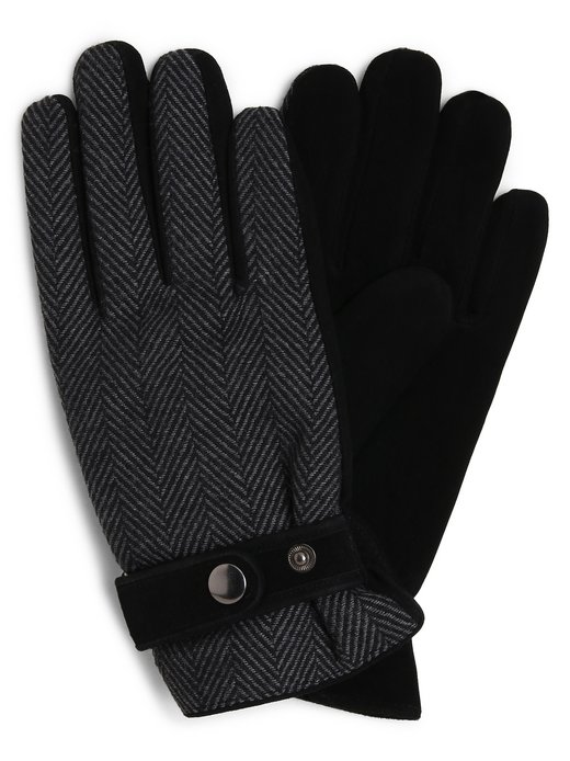 Herren Handschuhe mit Leder-Anteil