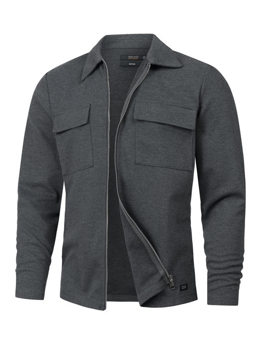 Herren Hemd Langarm - INNello Zip Shirt