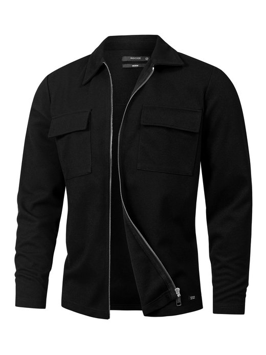 Herren Hemd Langarm - INNezzo Zip Shirt