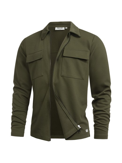 Herren Hemd Langarm - INNezzo Zip Shirt