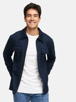Herren Hemd Langarm - INNezzo Zip Shirt