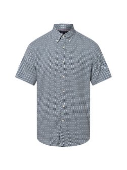 Artikelbild Herren Hemd von Tommy Hilfiger in marine ecru gemustert