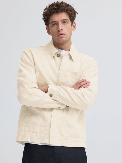 Herren Hemdjacke - CFEvensen Linen Mix