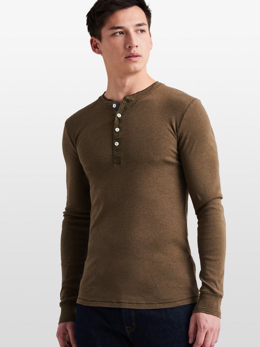 Herren Henley Longsleeve  -  Revival Karl-Heinz