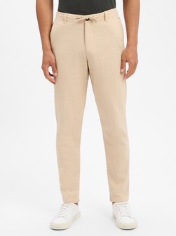 Herren Hose mit Leinen-Anteil - SLH172-Slimtape Brody