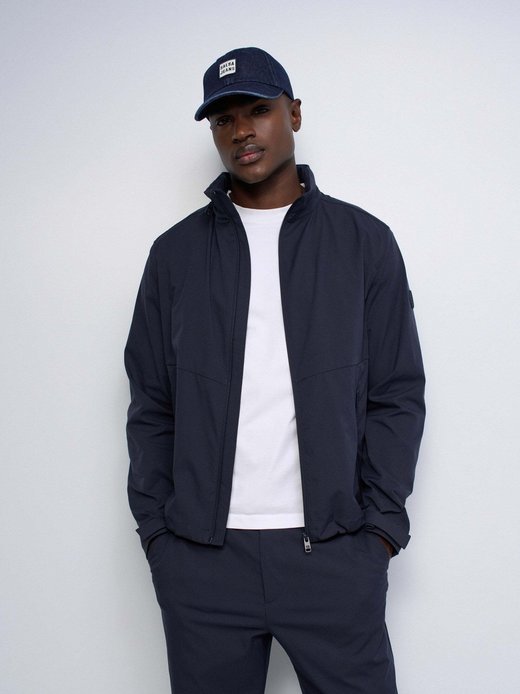 Herren Jacke - Overshirt mit versteckter Kapuze