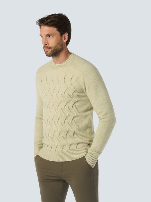 Herren Jacquard-Pullover mit Wolle