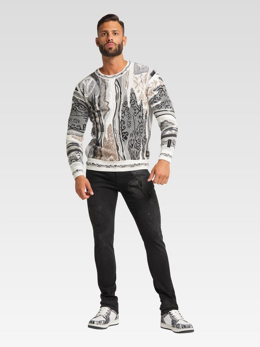 Herren Jacquardpullover  -  D'Alessandro