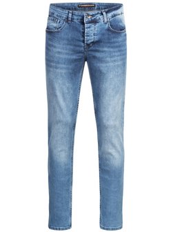 Artikelbild Herren Jeans  -  ASGenova von Alessandro Salvarini in hellblau uni