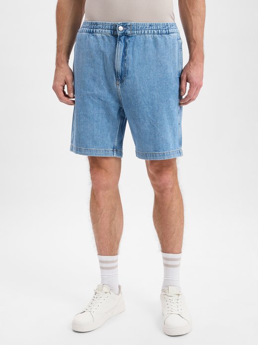 Herren Jeans-Bermuda