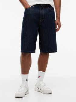 Herren Jeans-Shorts mit Leinen-Anteil - Theo