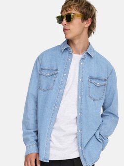 Herren Jeanshemd - Bane