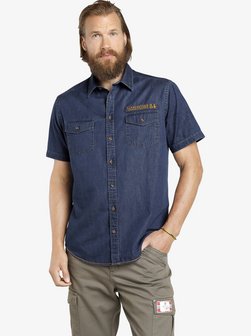 Artikelbild Herren Jeanshemd - JOAR von Jan Vanderstorm in blau uni