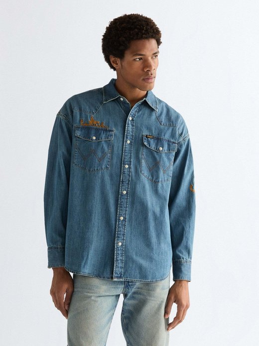 Herren Jeanshemd - Western