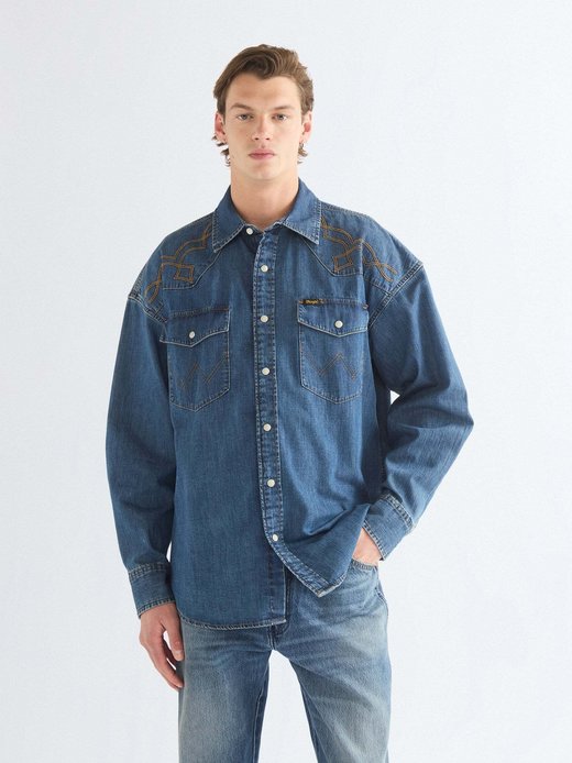 Herren Jeanshemd - Western