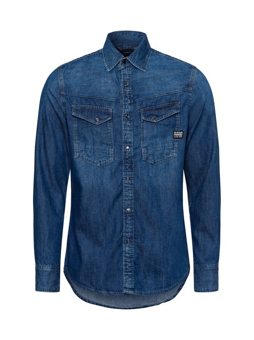 Herren Jeanshemd