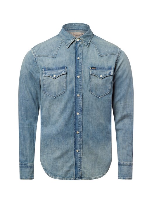 Herren Jeanshemd