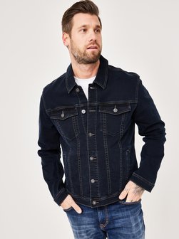 Artikelbild Herren Jeansjacke - Western Jacket Regular Fit von Paddock`s in schwarz uni