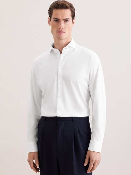 Herren Jerseyhemd - Shaped Fit