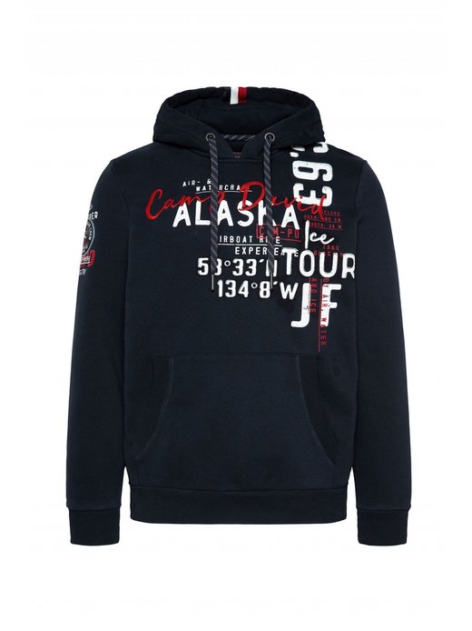 camp david teddy fleecejacke mit kapuze