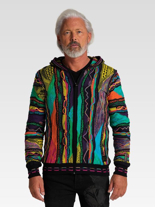 Herren Kapuzenstrickjacke  -  Conzem