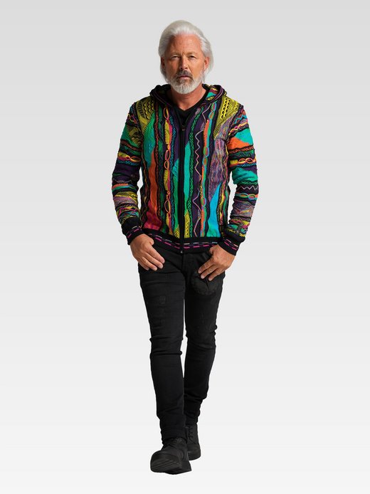 Herren Kapuzenstrickjacke  -  Conzem