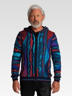 Herren Kapuzenstrickjacke  -  Conzem