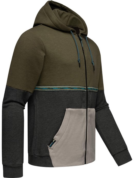 Herren Kapuzensweatjacke - Blocky