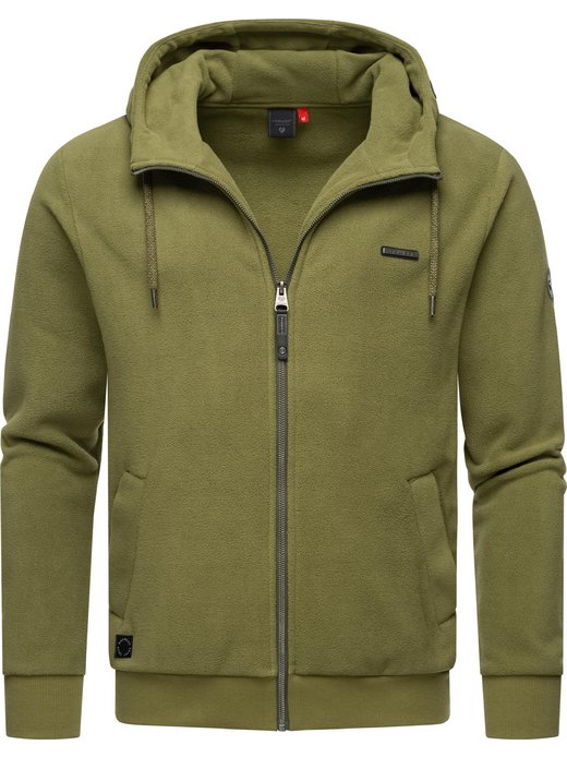 Herren Kapuzensweatjacke - Natte Zip Fleece