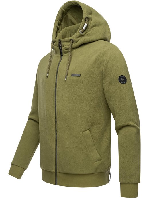 Herren Kapuzensweatjacke - Natte Zip Fleece