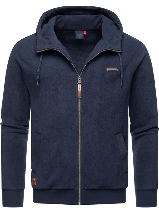 Herren Kapuzensweatjacke - Natte Zip Fleece