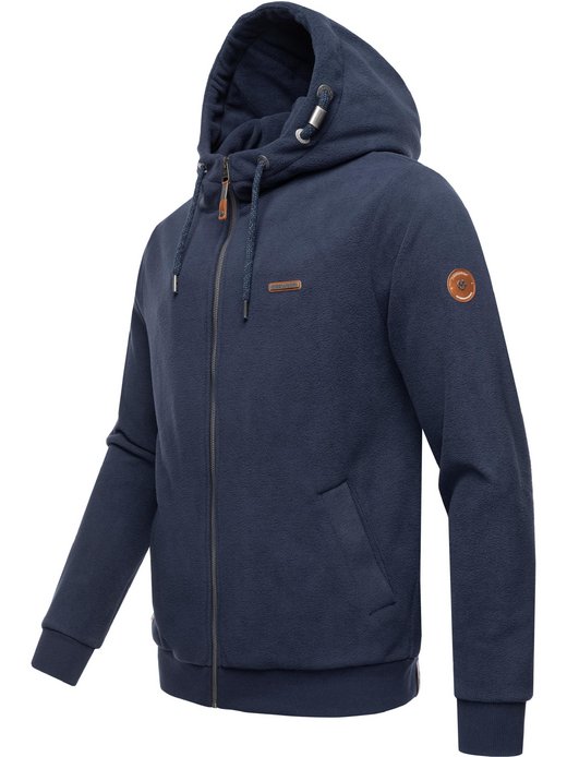 Herren Kapuzensweatjacke - Natte Zip Fleece
