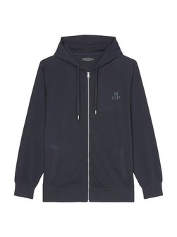 Artikelbild Herren Kapuzensweatshirt  -  Heavy Jersey von Marc O'Polo in blau uni