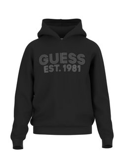 Artikelbild Herren Kapuzensweatshirt von GUESS in schwarz bedruckt