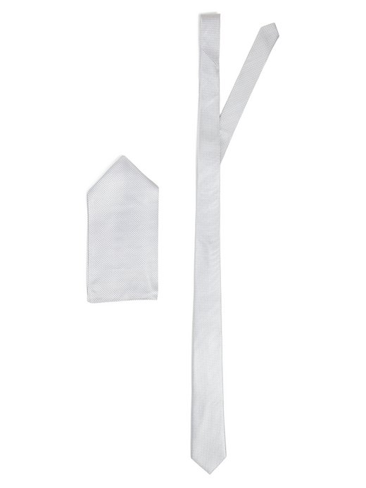 Herren Krawatte und Einstecktuch aus Seide