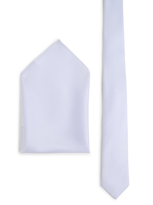 Herren Krawatte und Einstecktuch aus Seide