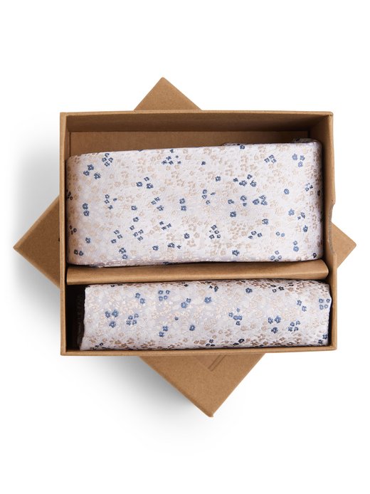 Herren Krawatte und Einstecktuch aus Seide