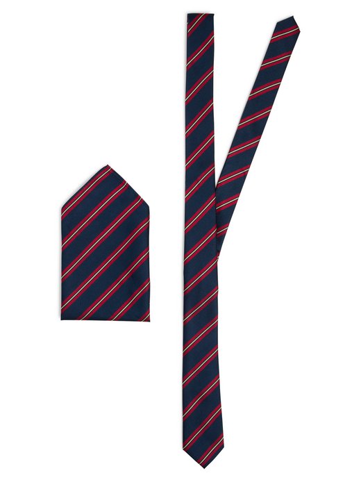 Herren Krawatte und Einstecktuch aus Seide