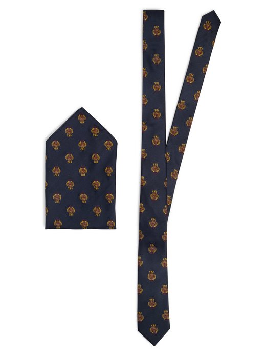 Herren Krawatte und Einstecktuch aus Seide