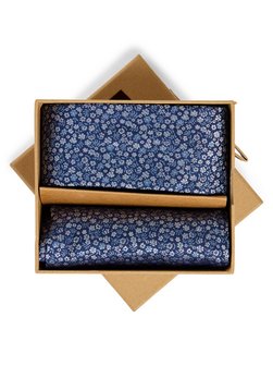 Herren Krawatte und Einstecktuch aus Seide