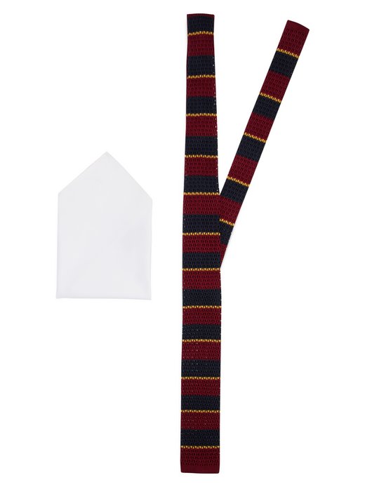 Herren Krawatte und Einstecktuch