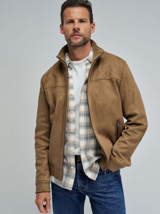 Herren Kunstlederjacke - Faux Suede