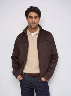 Herren Kunstlederjacke - Faux Suede