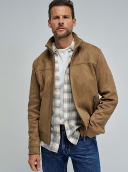 Herren Kunstlederjacke - Faux Suede