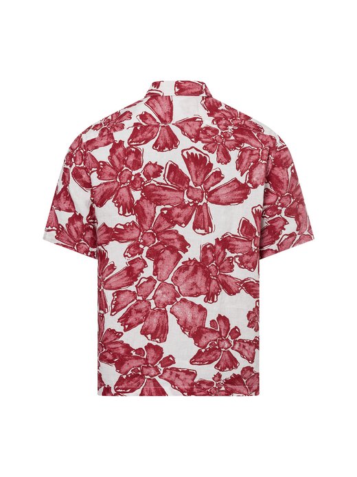 Herren  Kurzarm-Hemd aus Leinen