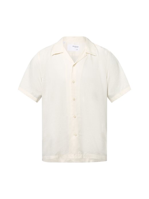 Herren Kurzarm-Hemd mit Leinen-Anteil - SLHRegnoa