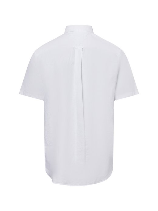 Herren Kurzarm-Hemd mit Leinen-Anteil