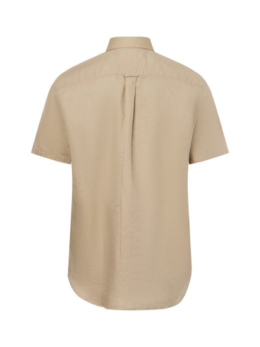 Herren Kurzarm-Hemd mit Leinen-Anteil