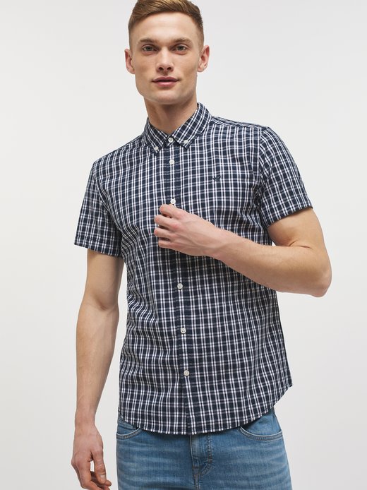 Herren Kurzarm-Hemd