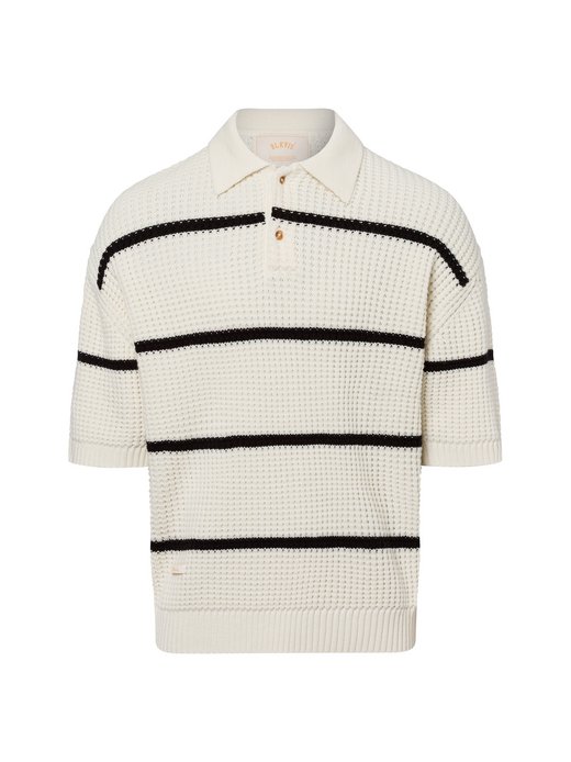 Herren Kurzarm-Pullover mit Woll-Anteil